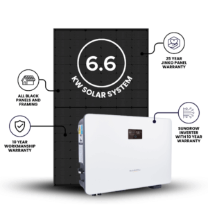 6.6 kW Solar System – Sungrow + Jinko
