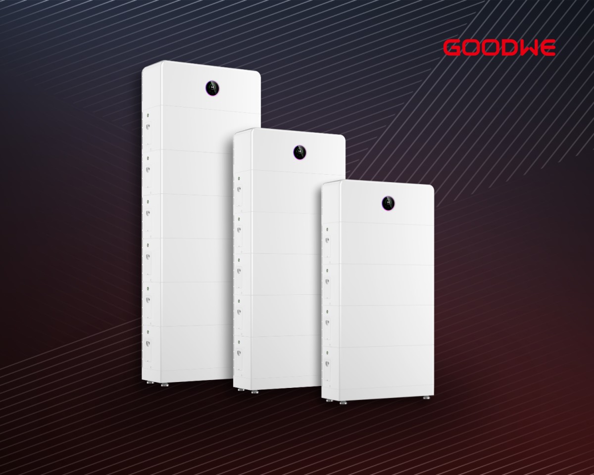 GoodWe ESA Series Battery Range GoodWe ESA Series solar battery range showing three different storage capacities