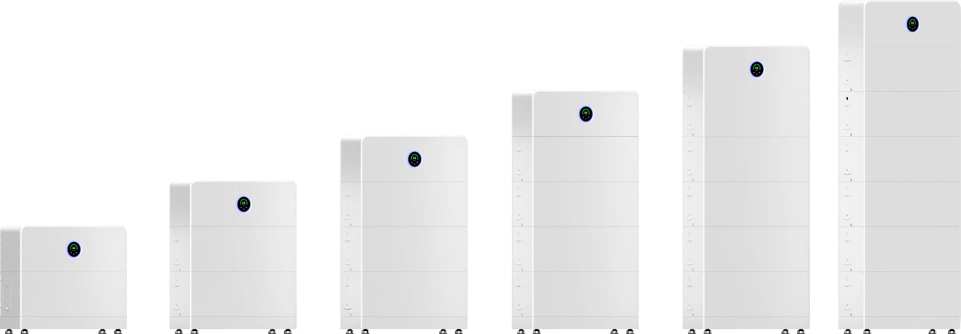 GoodWe ESA Modular Battery Capacity Options GoodWe ESA modular battery system showing scalable capacity options from 5kWh to 48kWh